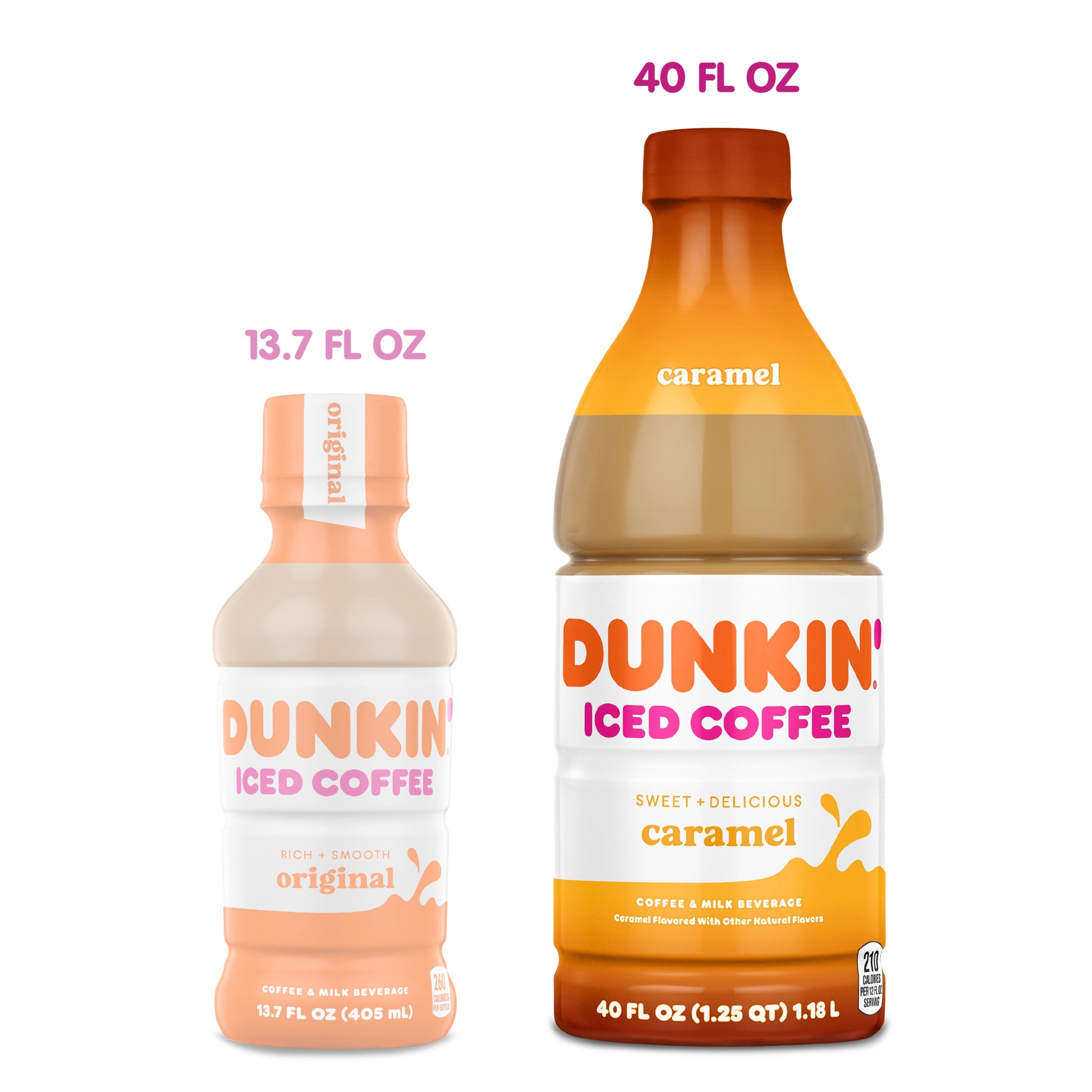 Dunkin' Caramel, Iced Bottled Coffee Drink, 40 fl oz