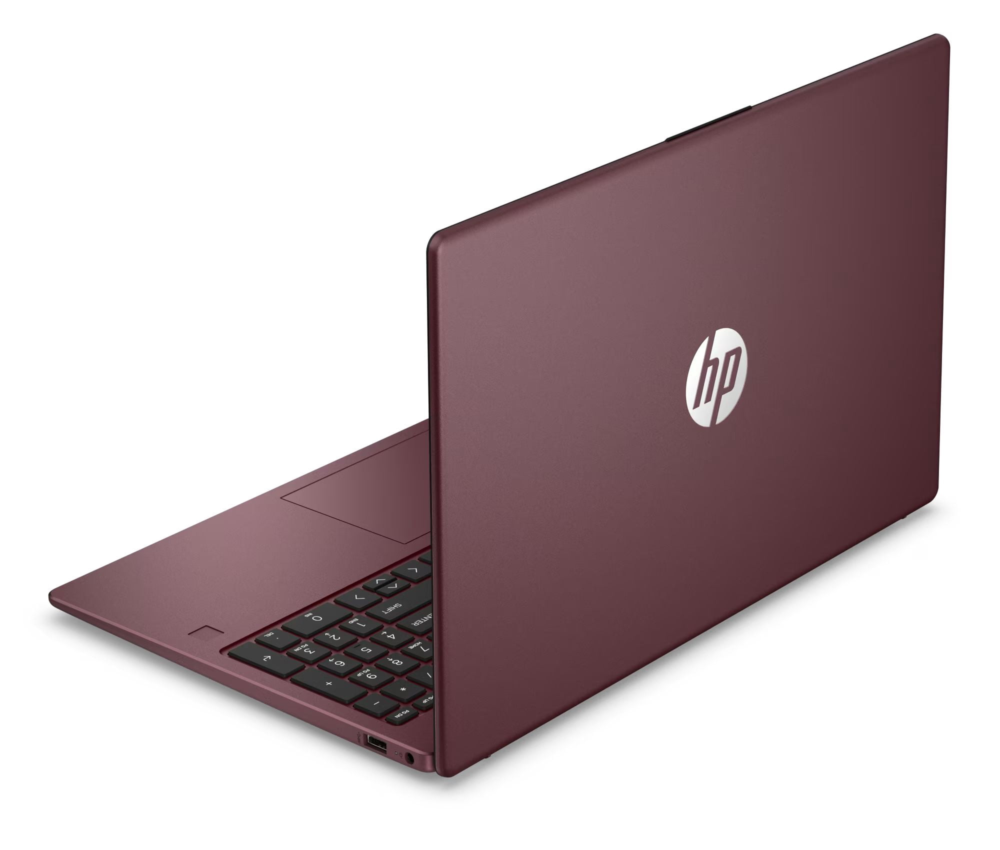 HP 15.6 inch Laptop HD Windows 11 Intel Processor N200 4GB Memory 128GB Storage Dark Red