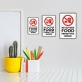 thumbnail image 3 of Portrait Round Plus No Outside Food Permitted Inside Wall or Door Sign | Food & Drink Restrictions - Small, 3 of 7