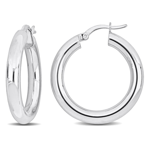 Everly Women's 28mm Sterling Silver Hoop Earrings