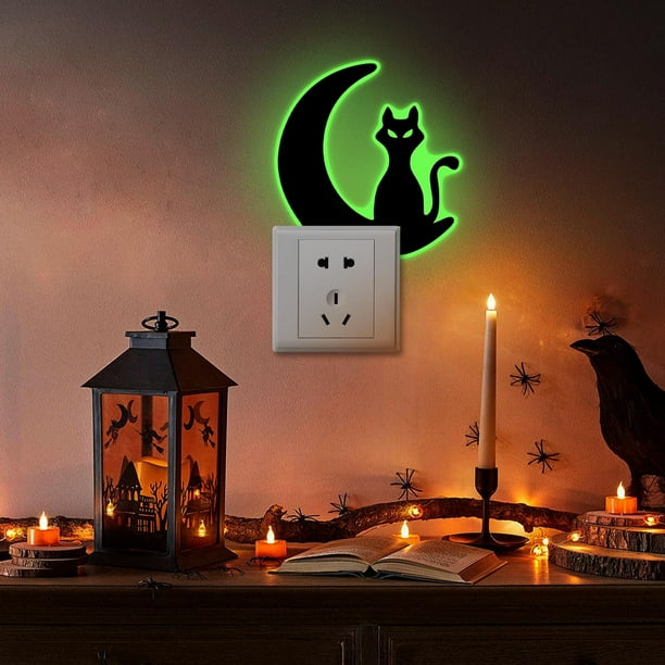 Decoraciones de Halloween, adornos de Halloween, regalos de Halloween, parche luminoso decorativo con reverso adhesivo.
