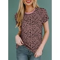 thumbnail image 4 of SHEWIN Womens Polka Dot Tops Crewneck Short Sleeve T Shirts Casual Fashion Floral Print Spring Summer Shirts, 4 of 9