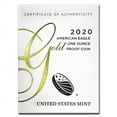 thumbnail image 4 of 2020-W 1 oz Proof American Gold Eagle (w/Box & COA), 4 of 4
