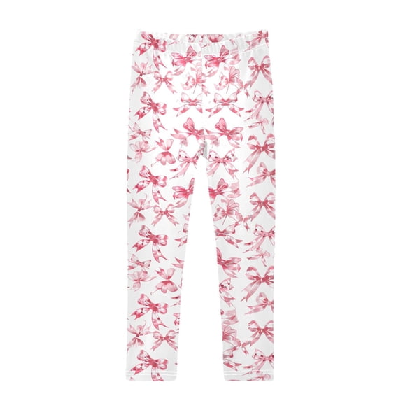 joogoo Girls' Leggings Bows Pink Yoga Pants 6T