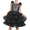 Black Sequin Tier, variant on Girls Dress Ruffle Skirt Pink Flower Birthday Party 5 Years