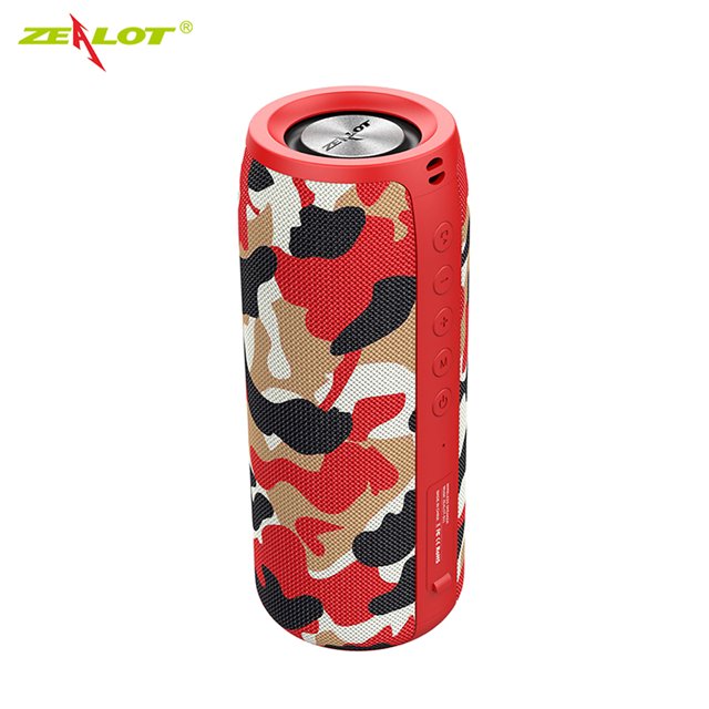 ZEALOT S51 Camuflaje Rojo Altavoz Bluetooth Portátil Exterior 10W TWS