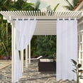 thumbnail image 4 of Rosnek Outdoor Sheer Voile Curtains, Waterproof Patio Grommet Tulle Curtain Panels, 1/2/4 Panels, 4 of 13