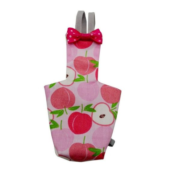 Parrot Diaper with Bowtie Cute Colorful Fruit Floral Cockatiel Pigeons Small Medium Large Pet Birds Flight Suit Clothes