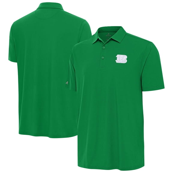 Men's-Antigua Kelly Green Cincinnati Bengals St. Patrick's Day Era Polo