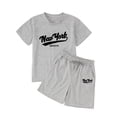 thumbnail image 3 of Gaexia Girls Summer Outfits Size 10-12 Floral Print Sleeveless Top Clothes Cotton Outfits Short T-Shirt Shorts Set 2 Piece Clothes Set Toddler Girls, 3 of 7