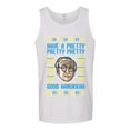 thumbnail image 2 of Wild Bobby, Have a Pretty Pretty Pretty Good Hanukkah Curb Larry, Hanukkah, Men Graphic Tank Top, White, 3X-Large, 2 of 4
