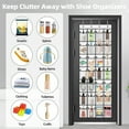 thumbnail image 6 of Over the Door Shoe Organizer, 28 Large Pockets, Breathable Mesh Hanging Shoe Rack, Space Saving Closet Storage Holder, White, 6 of 7