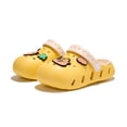 thumbnail image 4 of Huowey Summer Toddler Girls Clogs Garden Shoes Cute Cartoon Animal Graphic Lightweight Non- Tole Breathable Water Sandals Outdoor Beach Pool Soft Casual Footwear Slipper,Yellow,9-10 Years, 4 of 7