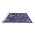 thumbnail image 2 of Ahgly Company Machine Washable Indoor Rectangle Animal Blue Traditional Area Rugs, 8' x 10', 2 of 4