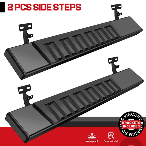 For 09-18 Dodge Ram 1500 Regular Cab 6" Nerf Bar Side Step Running Board Black H