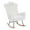 White, variant on EBQOSK Teddy Upholstered Nursery Rocking Chair for Living Room Bedroom Dark Gray