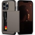 thumbnail image 1 of KOMI for iPhone 13 Pro Case with Card Holder[Store 5 Cards] Dual Layer Heavy Duty Shockproof iPhone 13 Pro Wallet Case with Hidden Card Slot Large Storage Case for iPhone 13 Pro (Coffee), 1 of 5