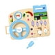 thumbnail image 1 of Tablero de actividades Montessori para niños, volante de juguete, juguetes de viaje para bebés, juego de simulación, tablero de actividades para, 1 of 7
