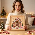 thumbnail image 5 of Christmas Pearl Art Kits for Adults Pearl Diamond Art Diy Kits DIY Pearl Painting Kit for Beginners,7.87x7.87 Inch Gemstone Diamond Dots Beads Handmade Hanging Painting Kit for Home Wall Decor, 5 of 5