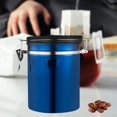 thumbnail image 3 of Bote de café de seguimiento de fecha de 1500 ml con válvu para preservar de los alimentos herméticas Tapa hermétic Azul Baoblaze Bote de café hermético, 3 of 8