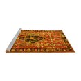 thumbnail image 2 of Ahgly Company Machine Washable Indoor Round Persian Yellow Traditional Area Rugs, 3' Round, 2 of 4