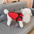 thumbnail image 5 of Chaqueta para perro, chaleco de invierno, chaquetas, abrigo para perro, suéter para perro, disfraz de esquí para mascotas, chaleco acolchado de algodón sin mangas con correa para el pecho, 5 of 5