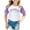 Purple, variant on SNKSDGM Girls Girls Shirts Size 6/7 Girls Shirts Size 7-8 Graphic Boys and Girls Us City Print Raglan Short Sleeve T Shirt 3427 2-3 Years