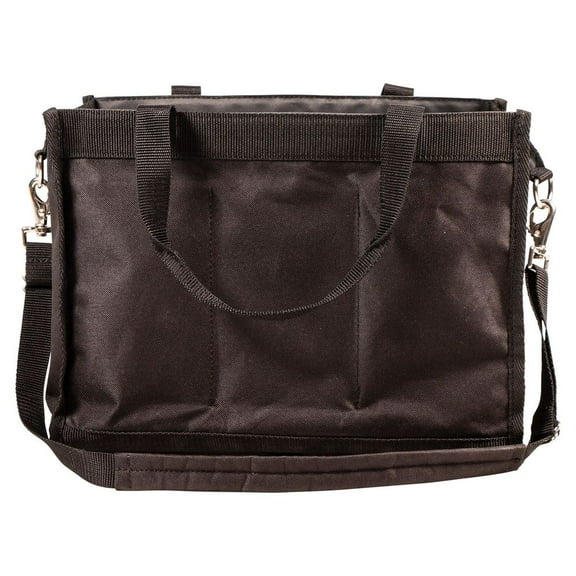Dura-Tech 6 Square Horse Grooming Tote | 600D Poly Fabric | Color Black