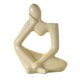 thumbnail image 5 of Estatua de cerámica Zulema Estatuilla decorativa hecha a mano Beige Florero, 5 of 8