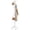 White, variant on Solid Wooden Coat Rack Freestanding with 8 Hooks, Black