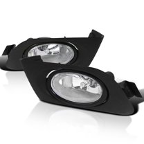 Spec-D Tuning Clear Bumper Driving Fog Lights   Bulbs   Switch Compatible with 2001-2003 Honda Civic Coupe Sedan 2Dr/4Dr L R Pair Assembly