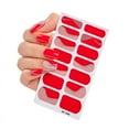 thumbnail image 3 of Ensemble de 14 Bandes de Vernis Gel Rouge pour Ongles avec Lime à Ongles et Bâton - Durcissement UV/LED Longue Durée, Matériau Imperméable Sécuritaire, Application et Retrait Faciles pour un Art de Qualité Salon - AF46, 3 of 6