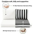 thumbnail image 4 of Outdoor Loveseat Cushion Set, 48 x 24, Water Repellent, Fade Resistant, Couch love seat, 4 of 6