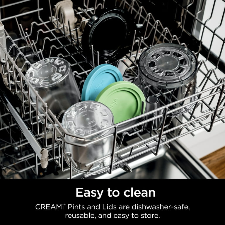 Omnikit Dishwasher Safe Replacement Ninja Creami Pints, 4-Count
