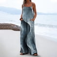 thumbnail image 1 of Baodmurt Shorts pour Femmes, Coton Été Ample Course Athlétique, Bleu P-TTG, 1 of 6