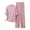 #0209-Pink, variant on Pounoo Womens Loungewear Sets Crew Neck Short Sleeve Modal Solid Two Piece Outfits Casual Loose Lightweight Soft Comfy Sleepwear Gift