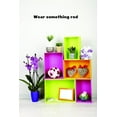 thumbnail image 1 of Custom Decals Wear Something Red Wall Art Size: 6 X 20 Inches Color: Black, 1 of 1