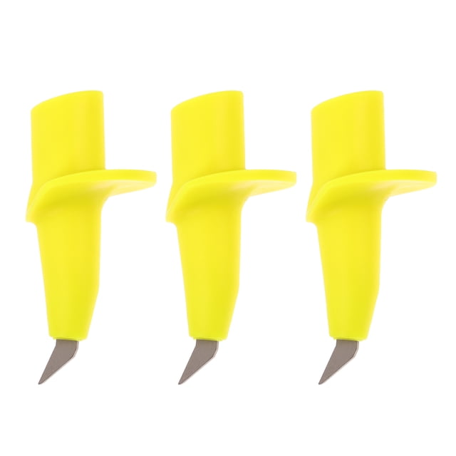 TEHAUX 3 Pcs Embouts de Bâton de Randonnée en Acier Tungstène de Rechange pour Bâtons de randonnée Usage Extérieur Jaune