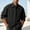 Black, variant on Men’s Big & Tall Long Sleeve Button Down Dress Shirt with Tie, Lapel Collar Solid Casual Loose Fit Top for Wedding Party Prom Business Size M-5XL Khaki