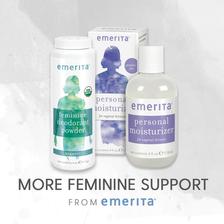 Emerita Intimate Lubricant | Lubricant for Women | Vitamin E For Healthy  Skin Support | Vegan, Without Parabens (4oz, Unscented)