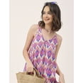 thumbnail image 5 of Moomaya Sleeveless Geometric High Low Rayon Dress - Trendy Summer Style, 5 of 9