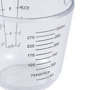 Kitchen Plastic Graduated Scale Liquid Solid Beaker Measuring Cup Clear 300ml
