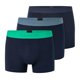 thumbnail image 1 of SCHIESSER boxer hombre 3-pack - serie "95/5", pantalón, logo cintura Azul/Negro/Verde 3XL (XXX-Large), 1 of 5