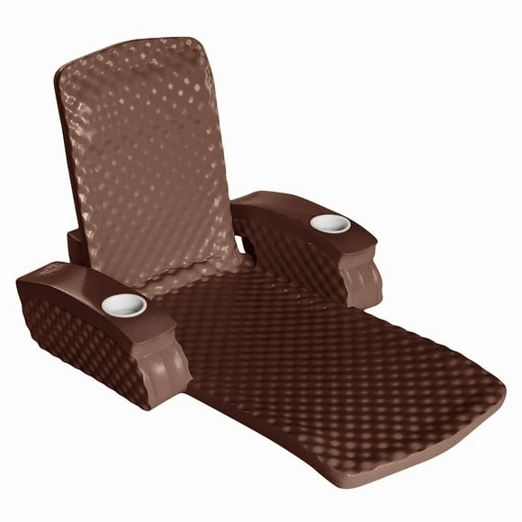 California Sun Deluxe Unsinkable La Jolla Lounger - Foam Cushion Pool Chair - Chocolate