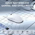 thumbnail image 6 of AJAZZ NJ07 Wireless Mouse, 67g Ultra-Lightweight, 3-Mode 2.4G/Bluetooth/USB-C, 6 Adjustable DPI up to 12800, 1000Hz Optical Sensor, Ergonomic Design Long Battery Life, Compatible with PC & Mac, 6 of 9