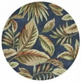 thumbnail image 2 of HomeRoots 353043 5 ft. 6 in. Round Polyester Ink Blue Area Rug, 2 of 2