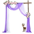 thumbnail image 6 of 1pc/2pcs Wedding Arch Draping Fabric,216.5in Wedding Arch Drapes Sheer Backdrop Curtain,Wedding Ceremony Reception Swag, 6 of 6
