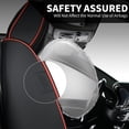 thumbnail image 3 of FLORICH Universal Fit Full Set Car Seat Cover for Most Cars Trucks SUV, Comfortable Luxury Leather Automotive Seat Covers - Breathable Waterproof, Black & Red Line, 3 of 8