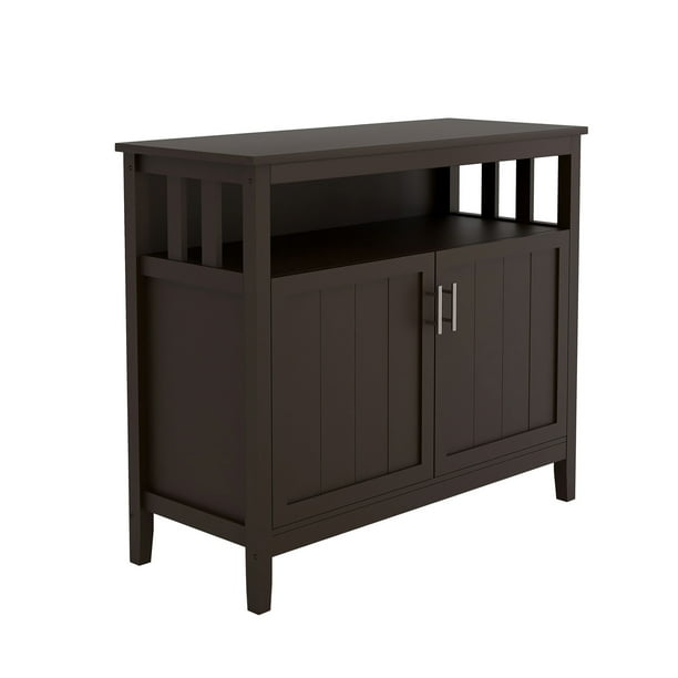 Kitchen Storage Sideboard And Buffet Server Cabinet Brown Color Walmart Com Walmart Com