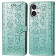 thumbnail image 1 of Funda Cartera FOXDOCK para iPhone 16 , Flip PU con Relieve de Gatos y Perros, Tarjetero y Soporte, 1 of 6